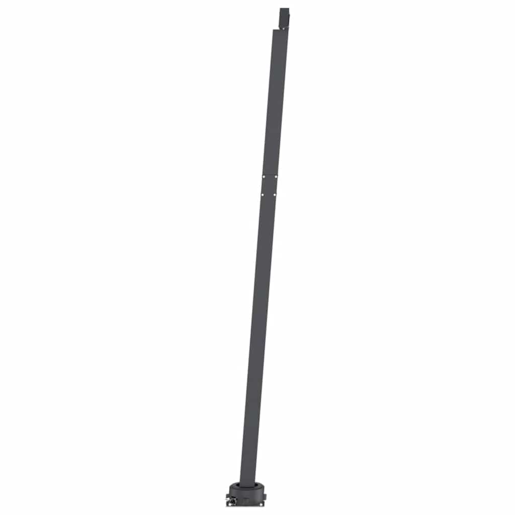 antracitszürke kézzel kihúzható LED-es napellenző 350 x 250 cm