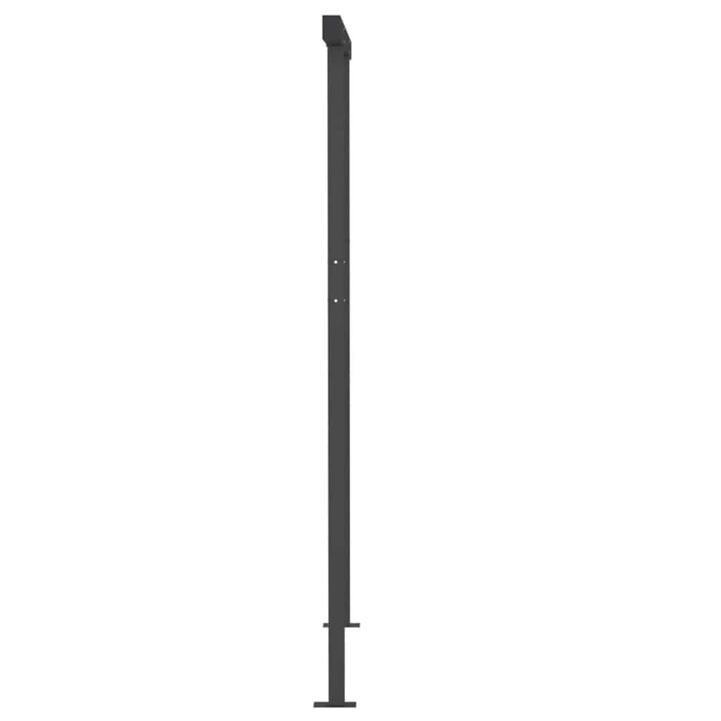 antracitszürke kézzel kihúzható LED-es napellenző 3,5 x 2,5 m