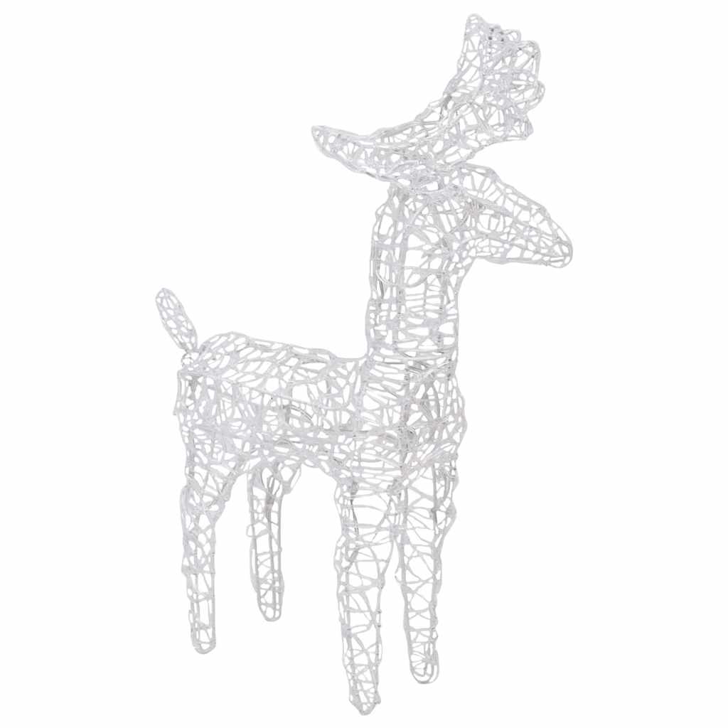 akril rénszarvasos-szános karácsonyi dísz 160 LED-del 130 cm