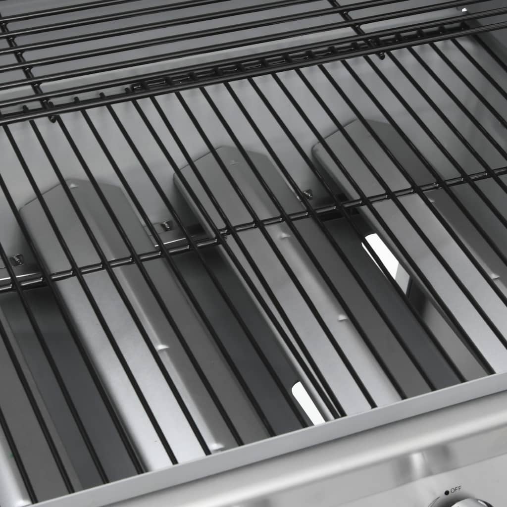 ezüst gázgrillsütő 4+1 főzőfelülettel