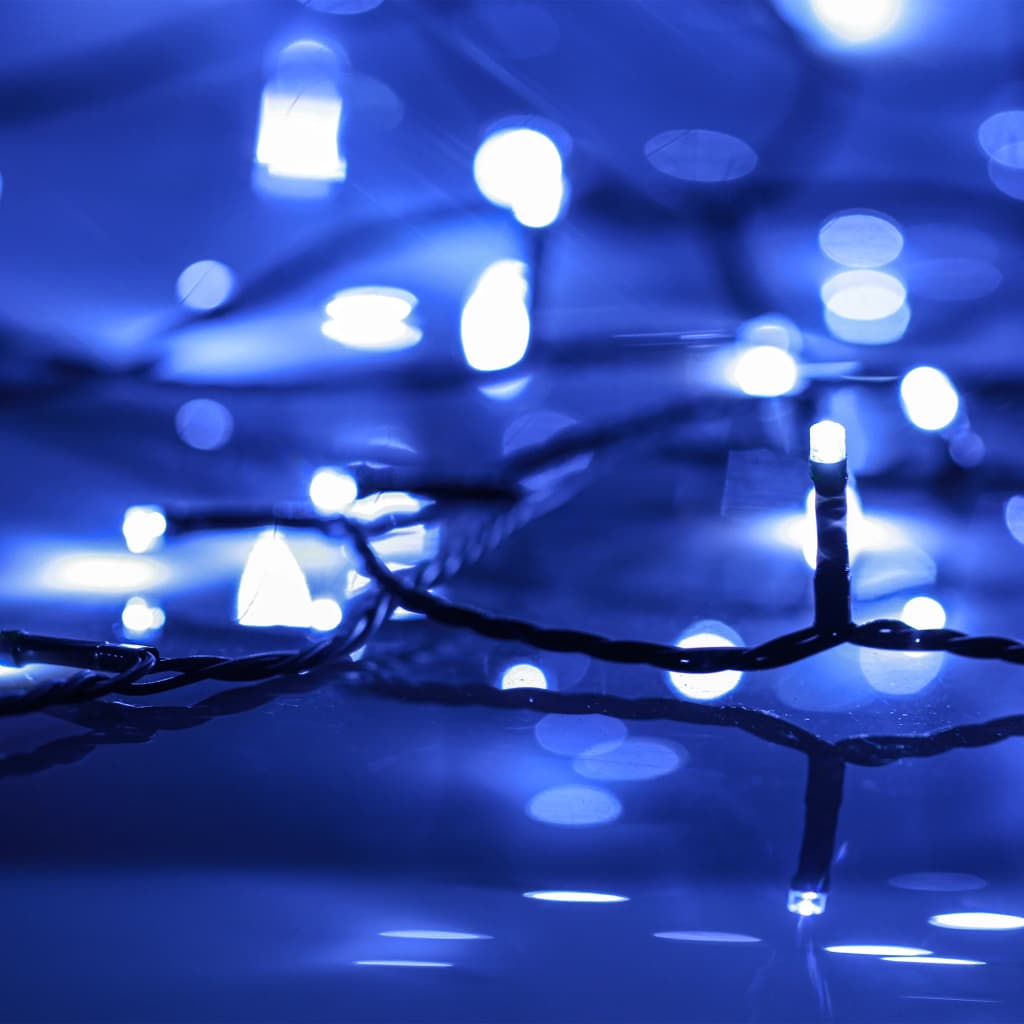 400 LED-es kék fényfüzér 8 világítási móddal 40 m