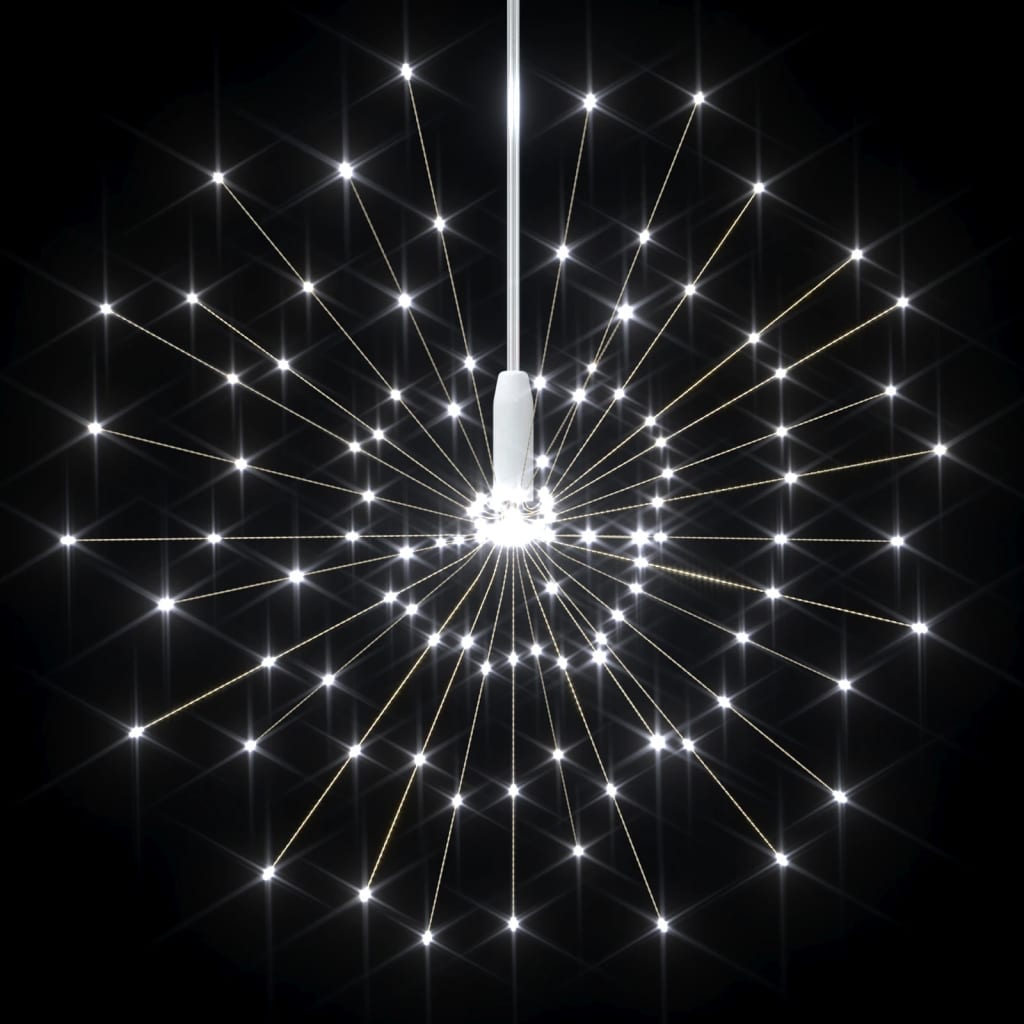 10 db karácsonyi hideg fehér tűzijátéklámpa 140 LED-del 20 cm