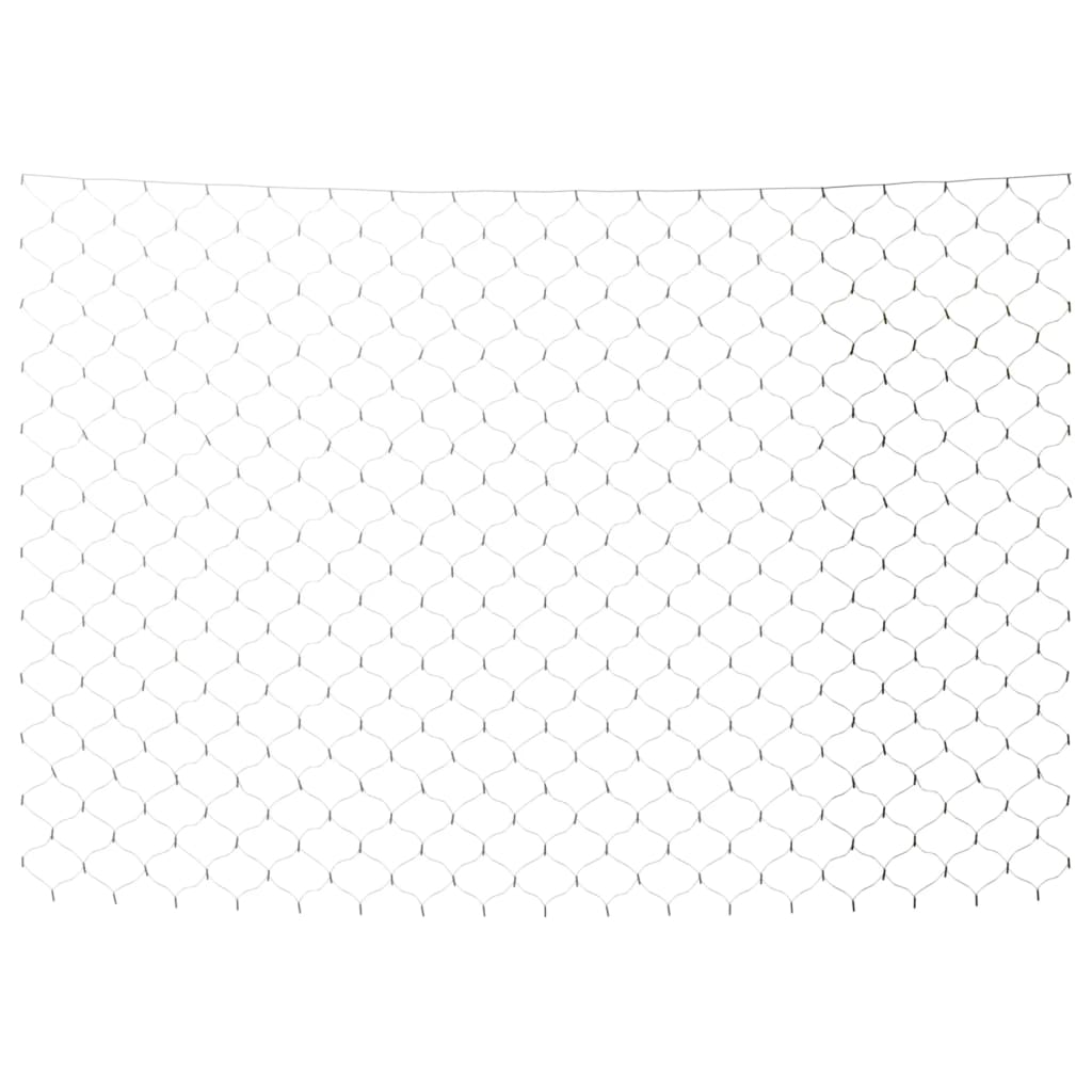 kültéri hálós hideg fehér karácsonyi világítás 204 LED 3 x 2 m