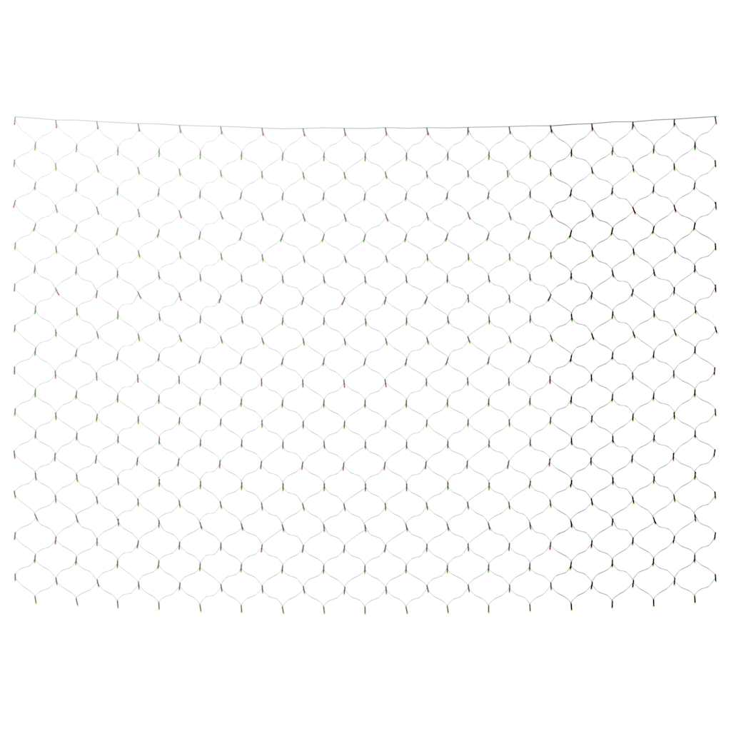 színes kültéri hálós karácsonyi világítás 204 LED-del 3 x 2 m