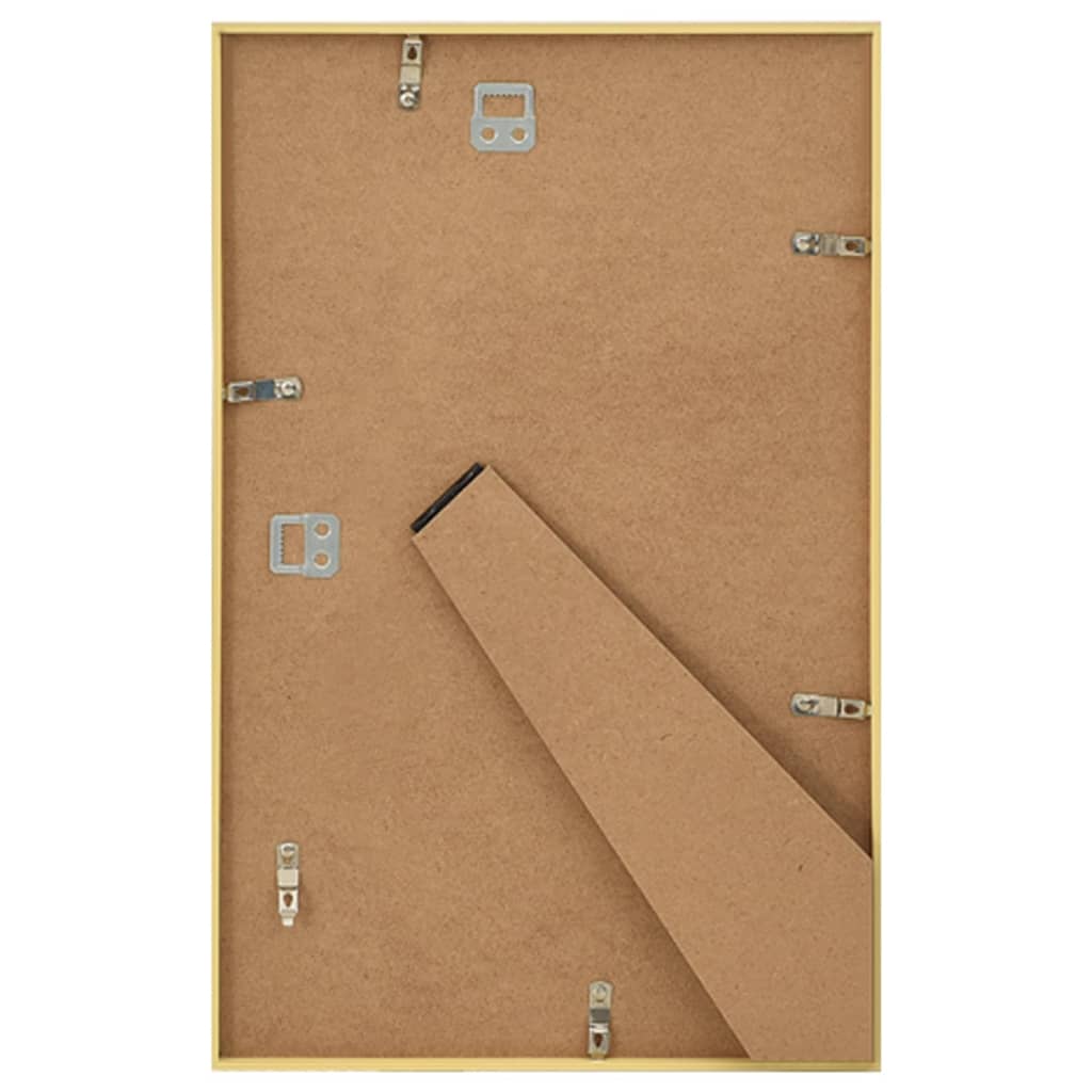 10 db aranyszínű MDF fali/asztali fényképkeret 13 x 18 cm