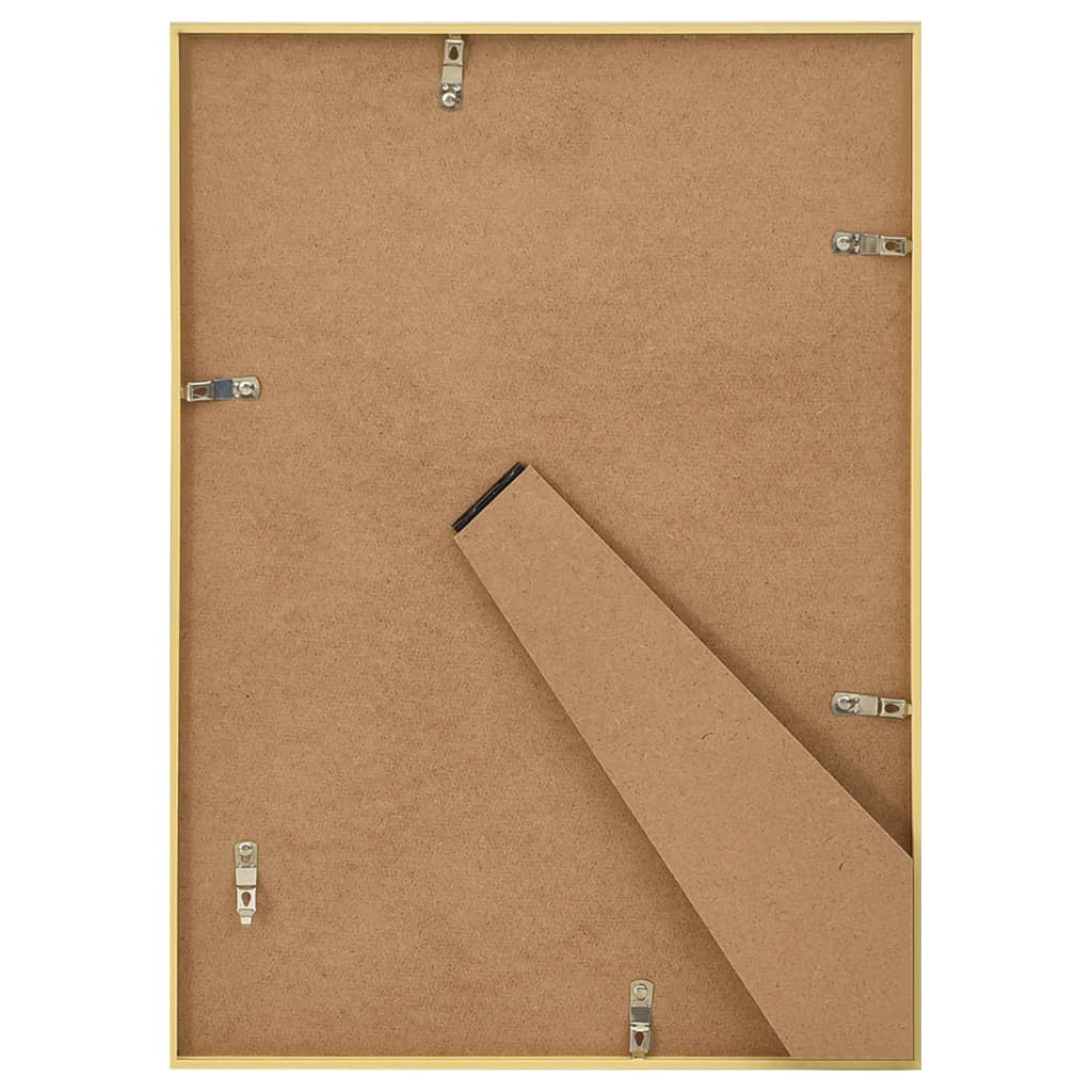 10 db aranyszínű MDF asztali fényképkeret 15 x 21 cm