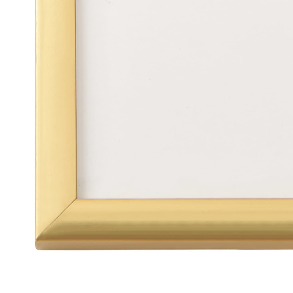 10 db aranyszínű MDF asztali fényképkeret 15 x 21 cm