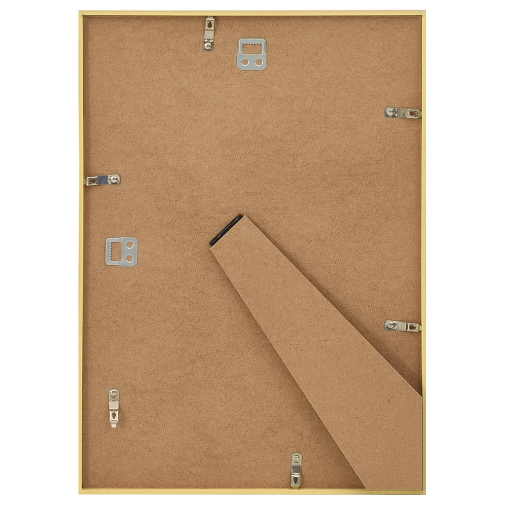 10 db aranyszínű MDF fali/asztali fényképkeret 18 x 24 cm