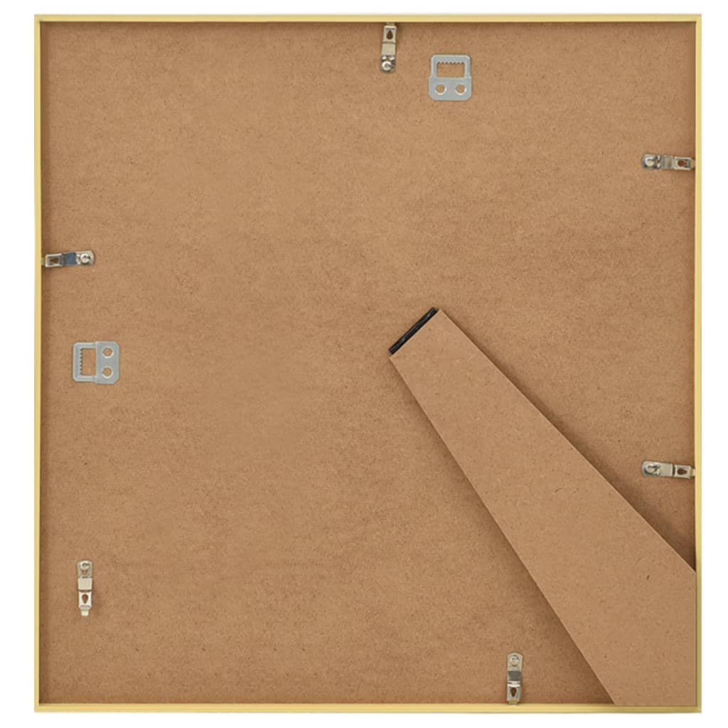 10 db aranyszínű MDF fali/asztali fényképkeret 20 x 20 cm