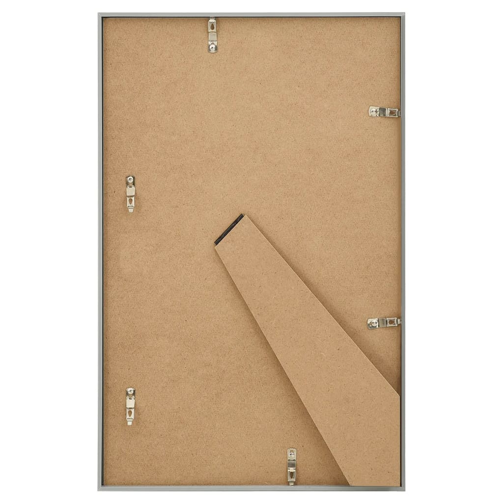 10 db ezüstszínű MDF asztali fényképkeret 10 x 15 cm