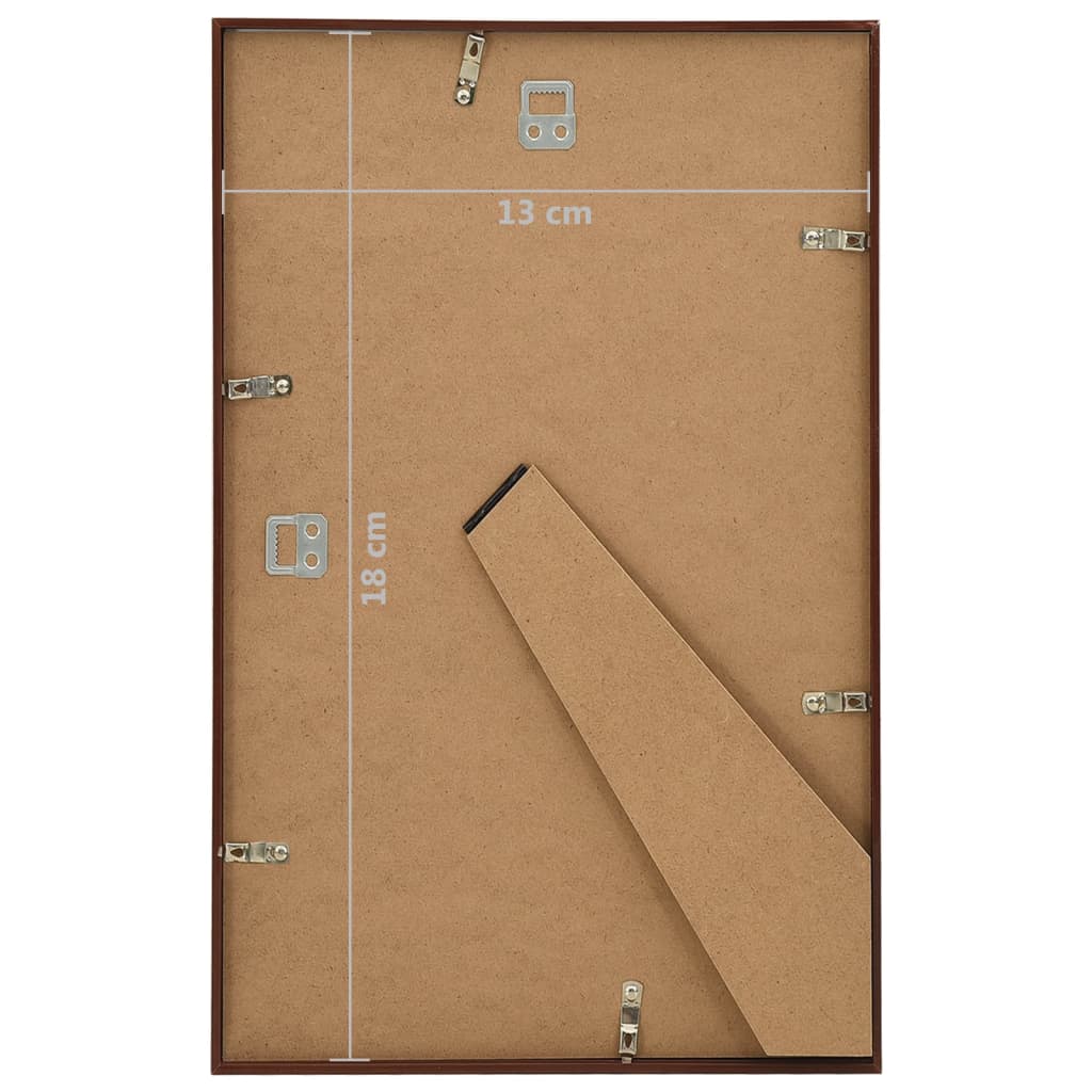 10 db bronzszínű MDF fali/asztali fényképkeret 13 x 18 cm