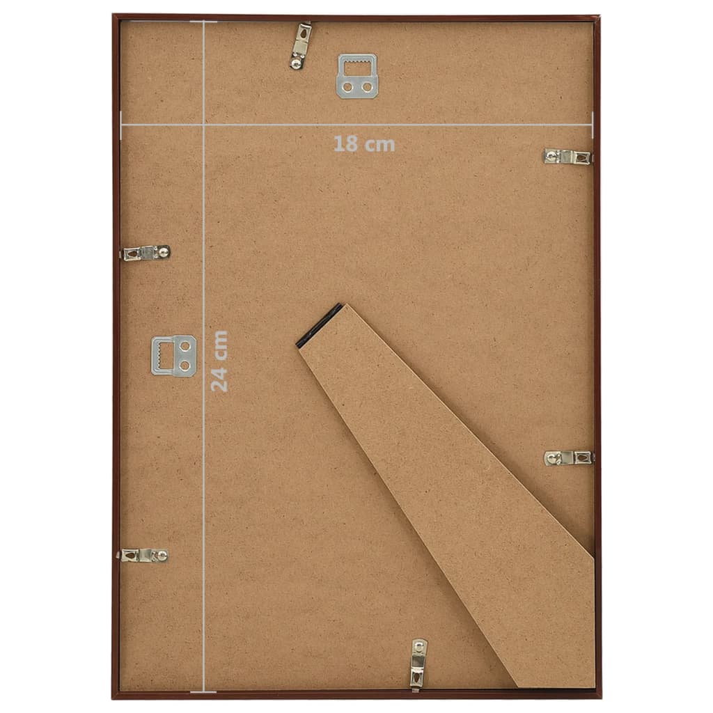 10 db bronzszínű MDF fali/asztali fényképkeret 18 x 24 cm