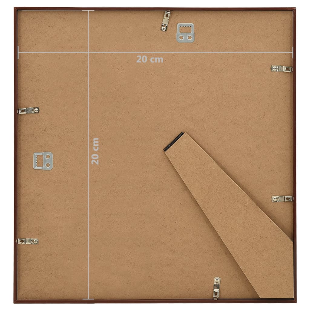 10 db bronzszínű MDF fali/asztali fényképkeret 20 x 20 cm