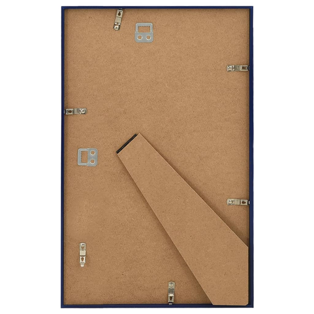 10 db kék MDF fali/asztali fényképkeret 13 x 18 cm