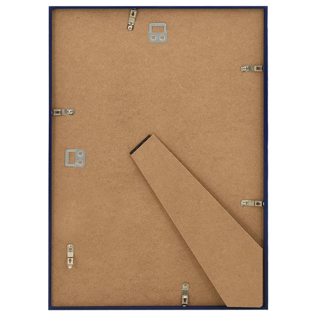 10 db kék MDF fali/asztali fényképkeret 15 x 21 cm