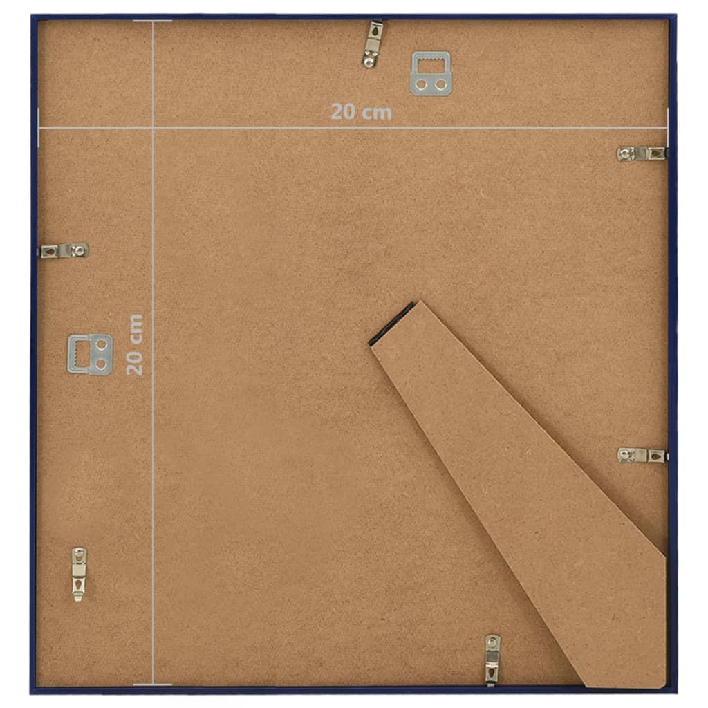 10 db kék MDF fali/asztali fényképkeret 20 x 20 cm