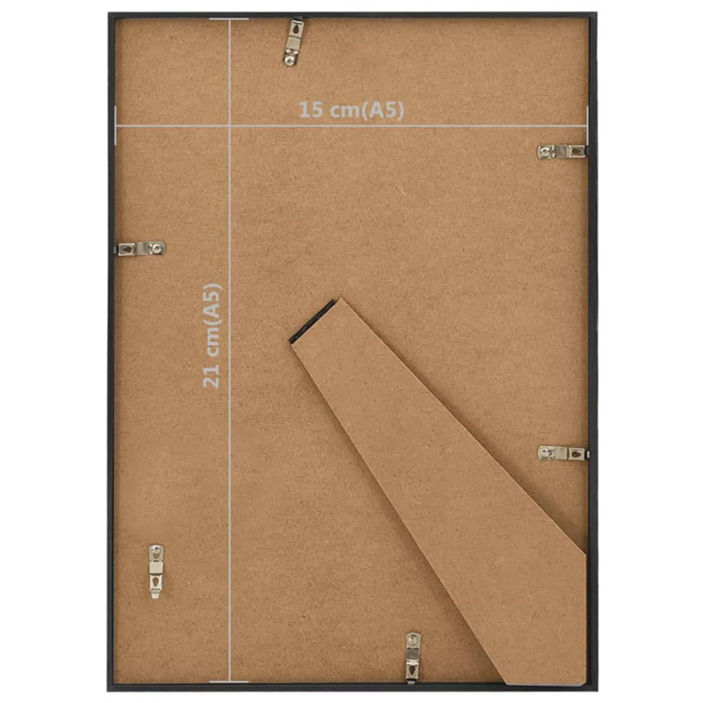 10 db fekete MDF asztali fényképkeret 15 x 21 cm
