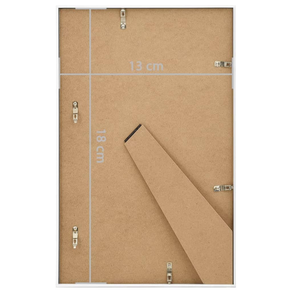 10 db fehér MDF asztali fényképkeret 13 x 18 cm