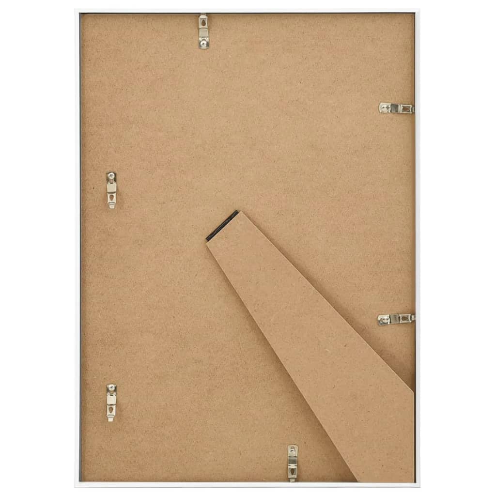 10 db fehér MDF asztali fényképkeret 18 x 24 cm