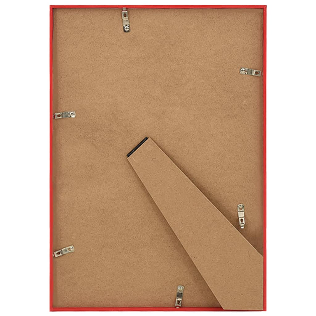 10 db piros MDF asztali fényképkeret 15 x 21 cm