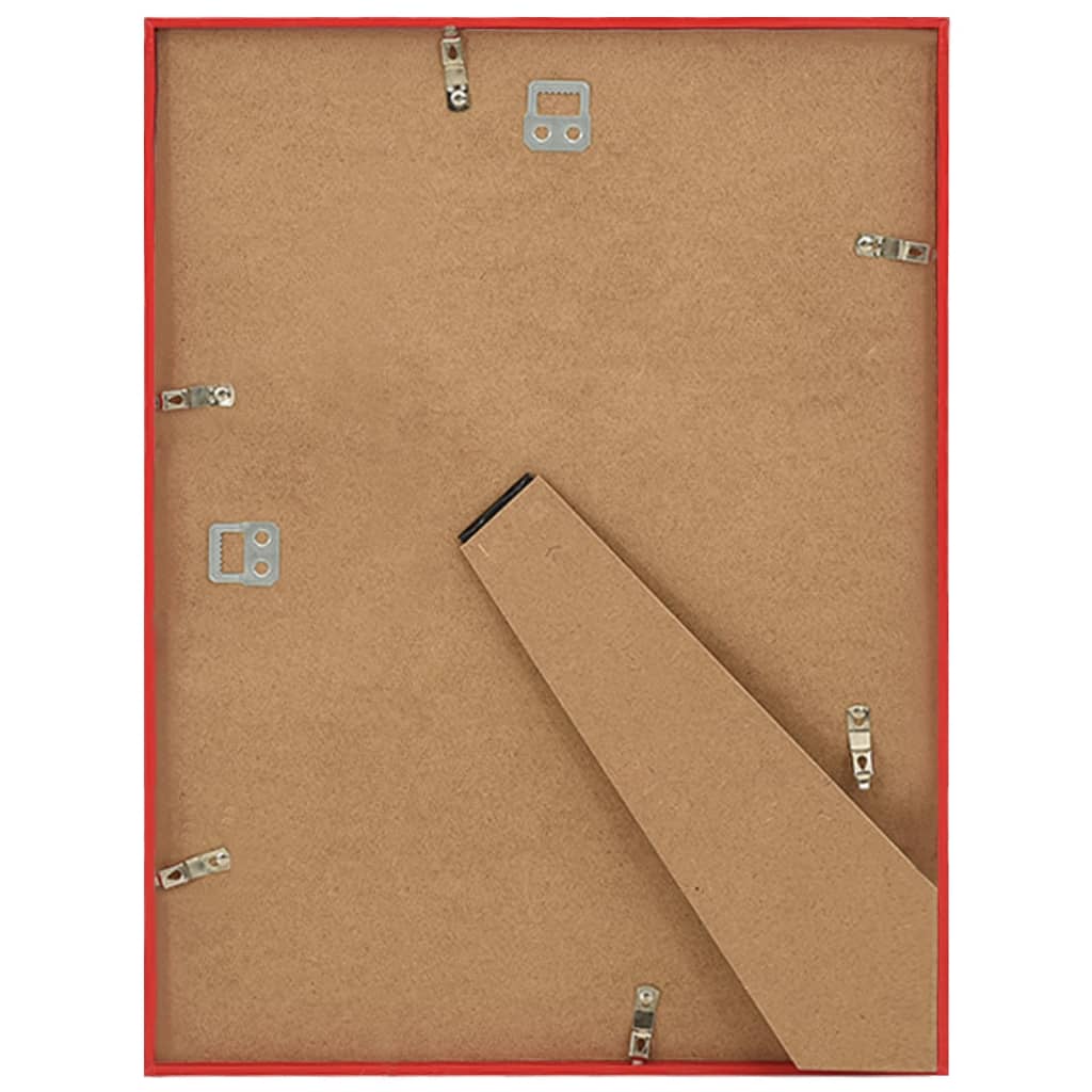 10 db piros MDF fali/asztali fényképkeret 20 x 25 cm