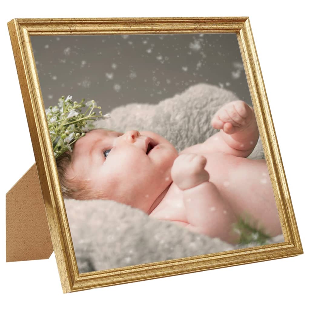 10 db aranyszínű MDF asztali fényképkeret 20 x 20 cm