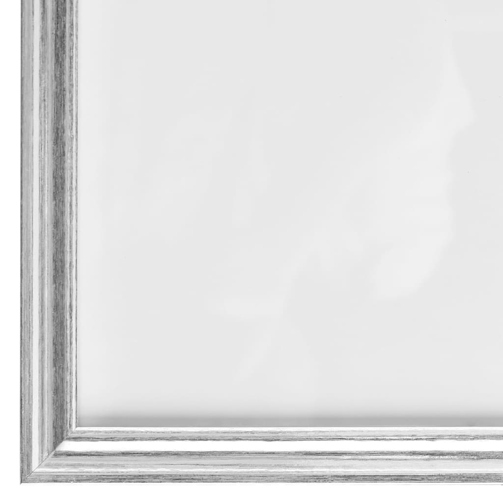 10 db ezüstszínű MDF asztali fényképkeret 15 x 21 cm