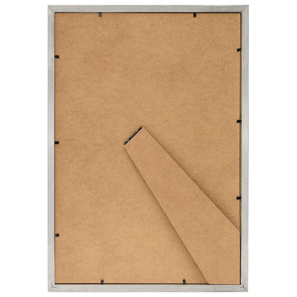 10 db ezüstszínű MDF asztali fényképkeret 18 x 24 cm