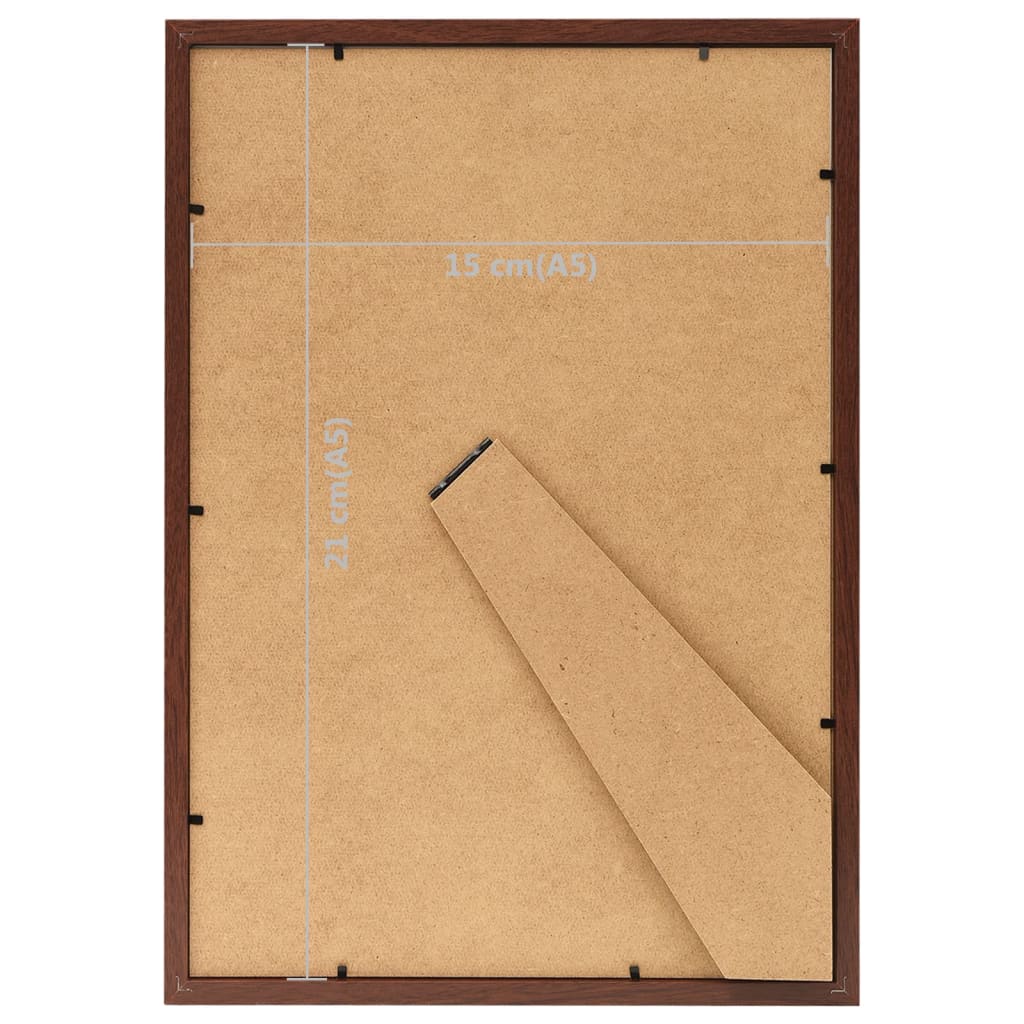 10 db barna MDF asztali fényképkeret 15 x 21 cm