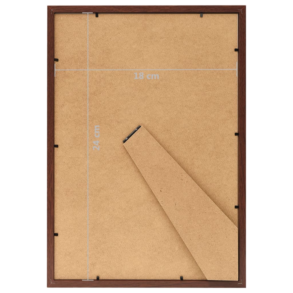 10 db barna MDF asztali fényképkeret 18 x 24 cm