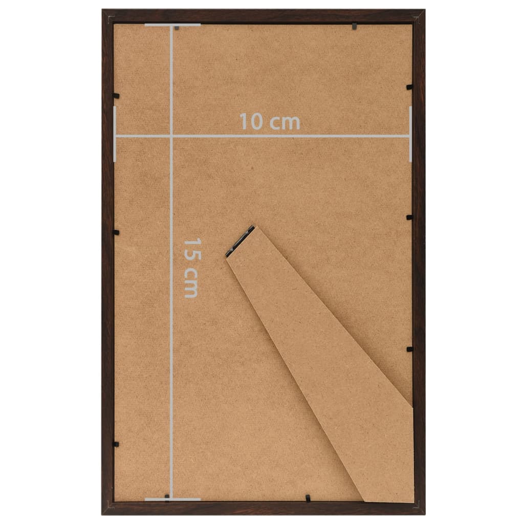 10 db fekete MDF asztali fényképkeret 10 x 15 cm