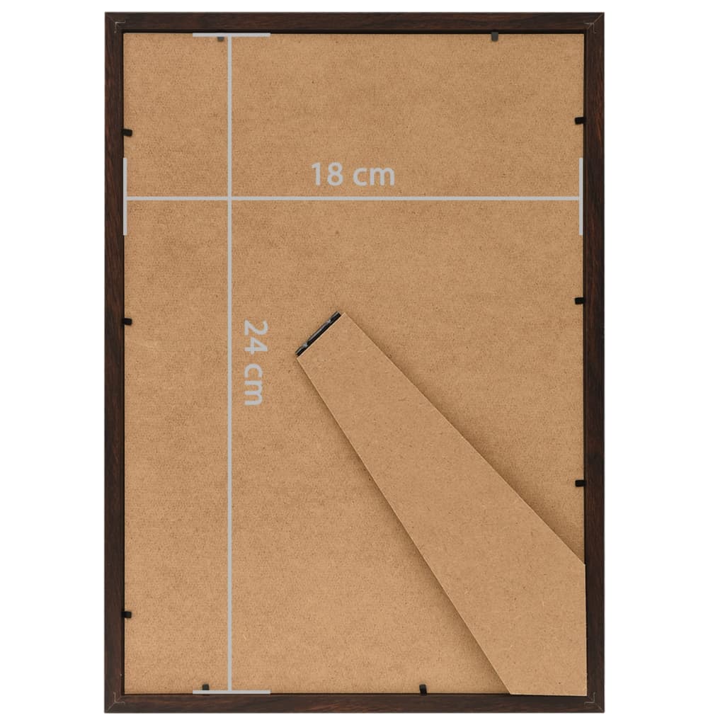 10 db fekete MDF asztali fényképkeret 18 x 24 cm