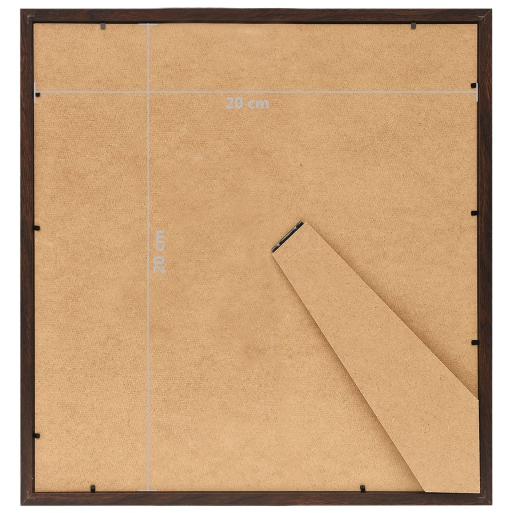 10 db fekete MDF asztali fényképkeret 20 x 20 cm