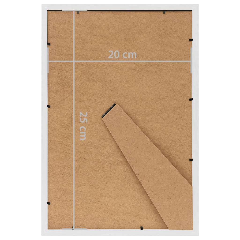 10 db fehér MDF asztali fényképkeret 20 x 25 cm