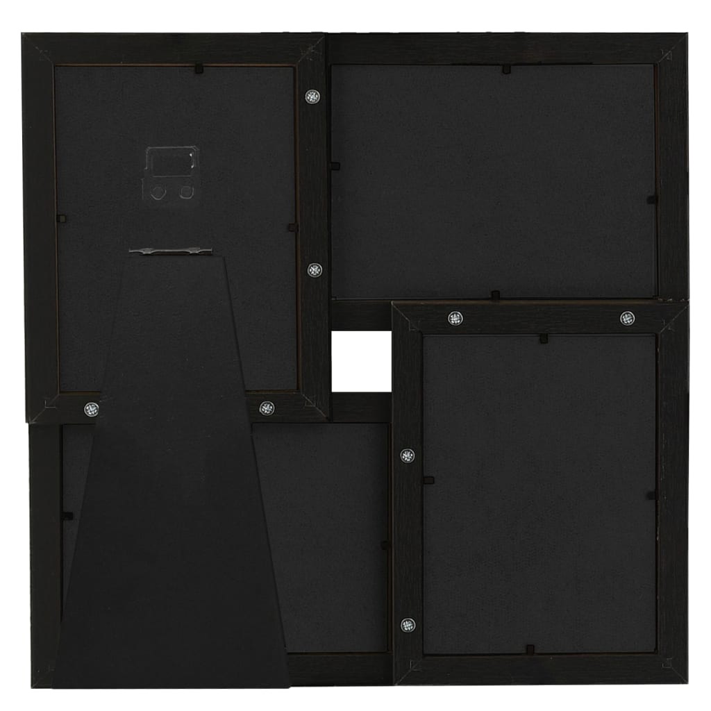 fekete MDF fényképkeretszett 4 db 10 x 15 cm-es képhez