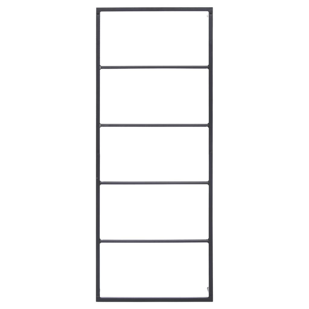 fekete acél törölközőtartó 45 x 10 x 115 cm