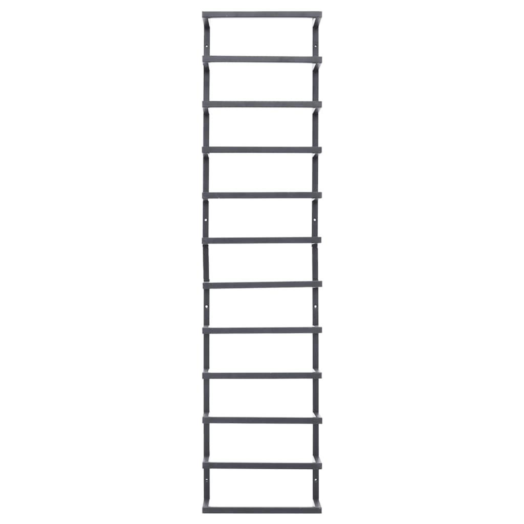 fekete acél törölközőtartó 24 x 12 x 96 cm