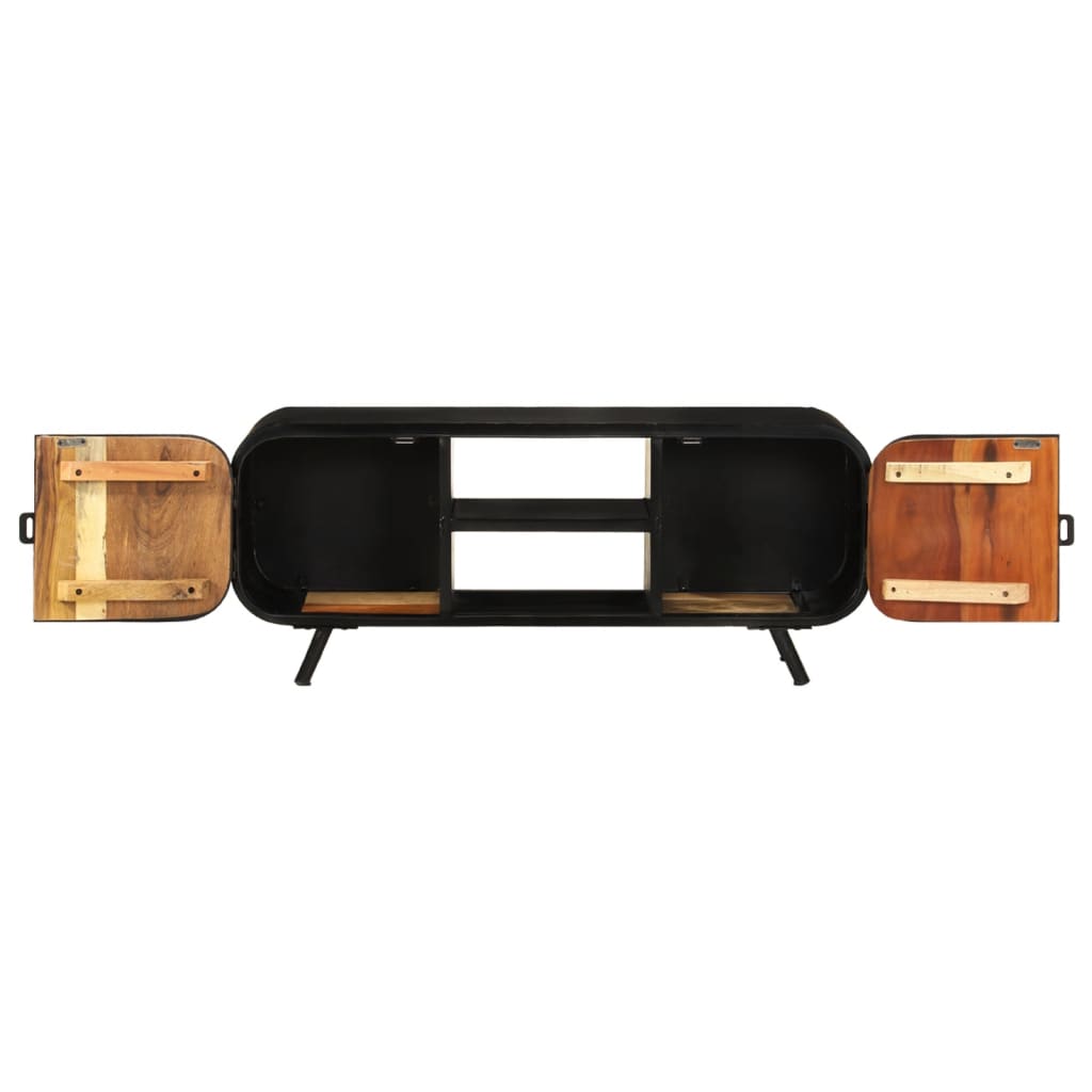 tömör újrahasznosított fa TV-szekrény 110 x 30 x 45 cm