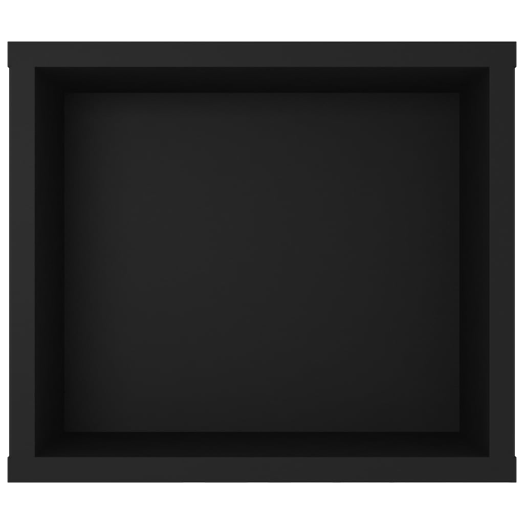 fekete szerelt fa függő TV-szekrény 100 x 30 x 26,5 cm