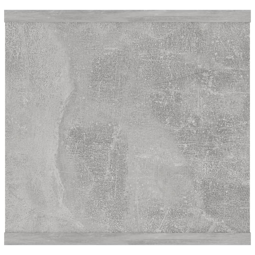 betonszürke szerelt fa fali polc 102 x 30 x 29 cm