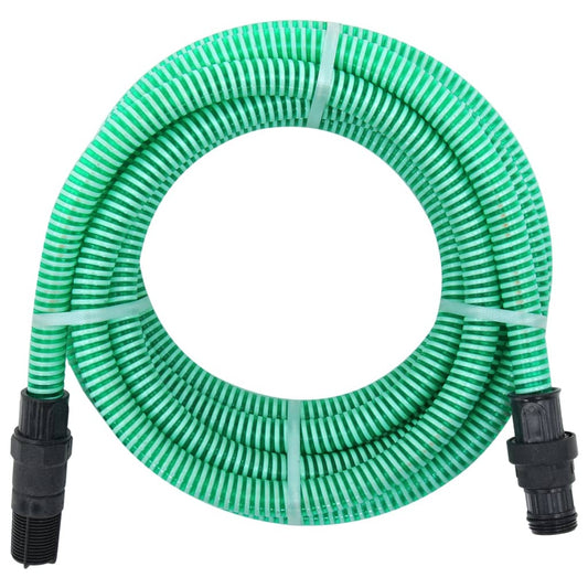 zöld PVC szívótömlő PVC csatlakozókkal 1" 10 m