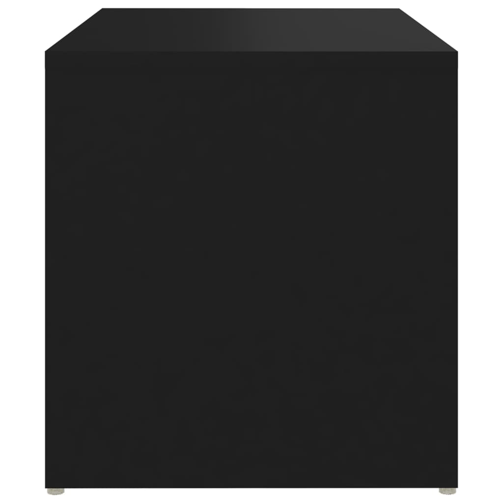 fekete forgácslap kisasztal 59 x 36 x 38 cm