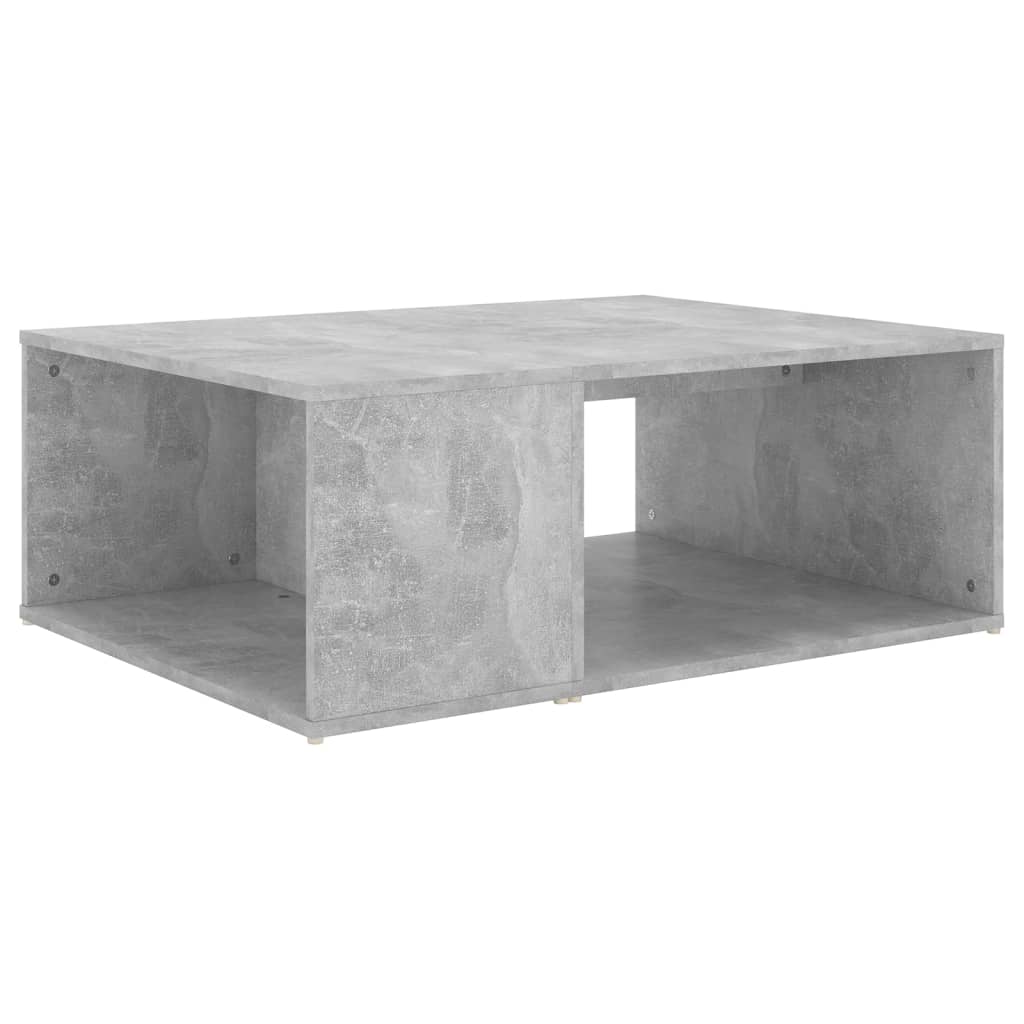betonszürke szerelt fa dohányzóasztal 90 x 67 x 33 cm