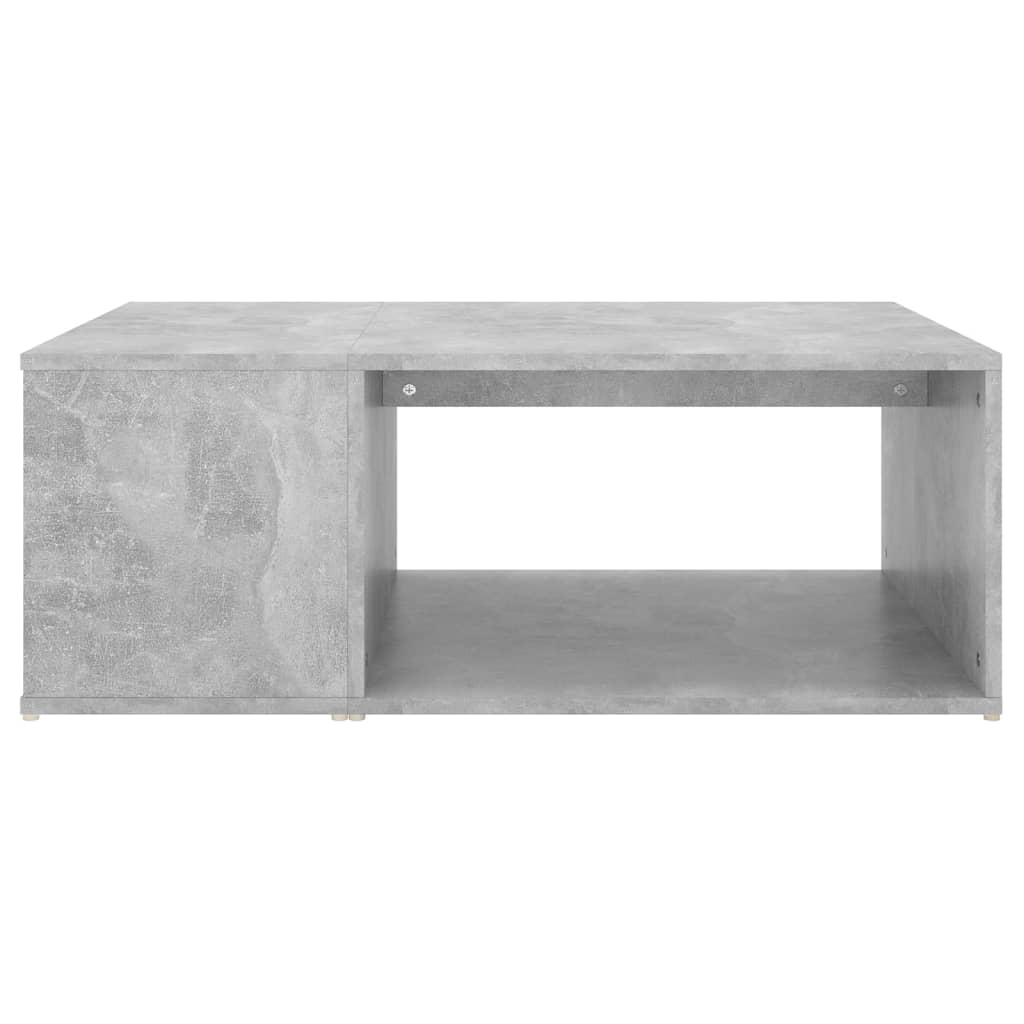 betonszürke szerelt fa dohányzóasztal 90 x 67 x 33 cm