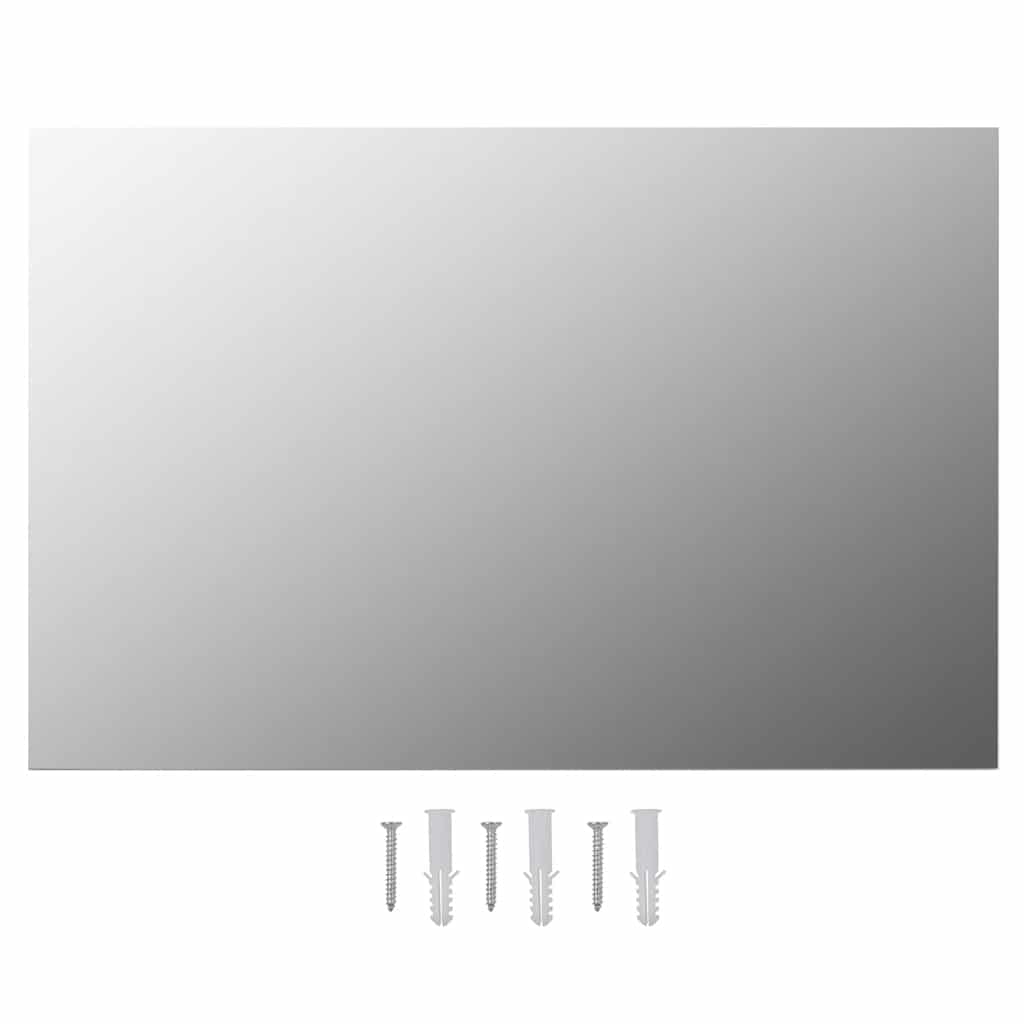 téglalap alakú fali tükör LED-világítással