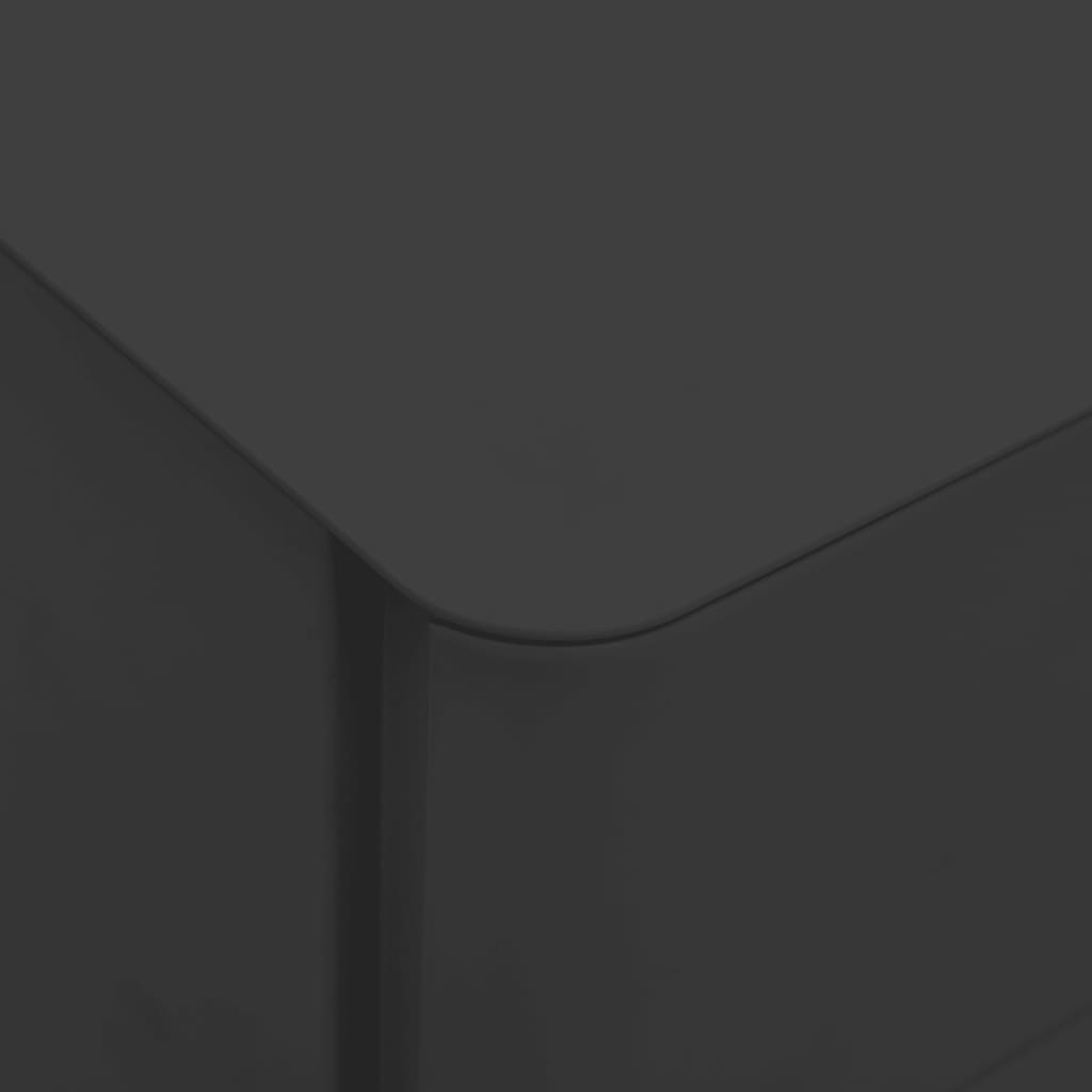 antracitszürke acél mobil iratszekrény 30 x 45 x 59 cm