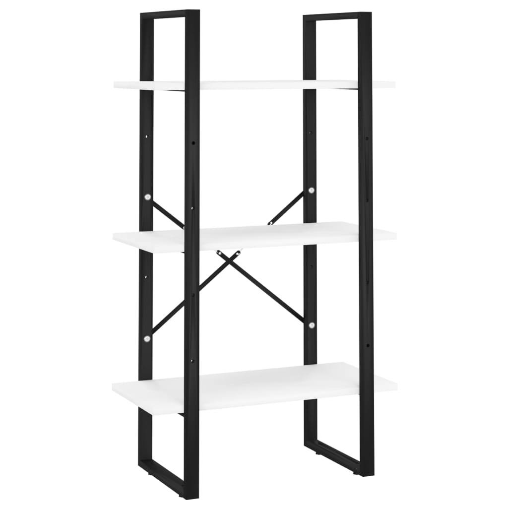 fehér forgácslap tárolópolc 60 x 30 x 105 cm