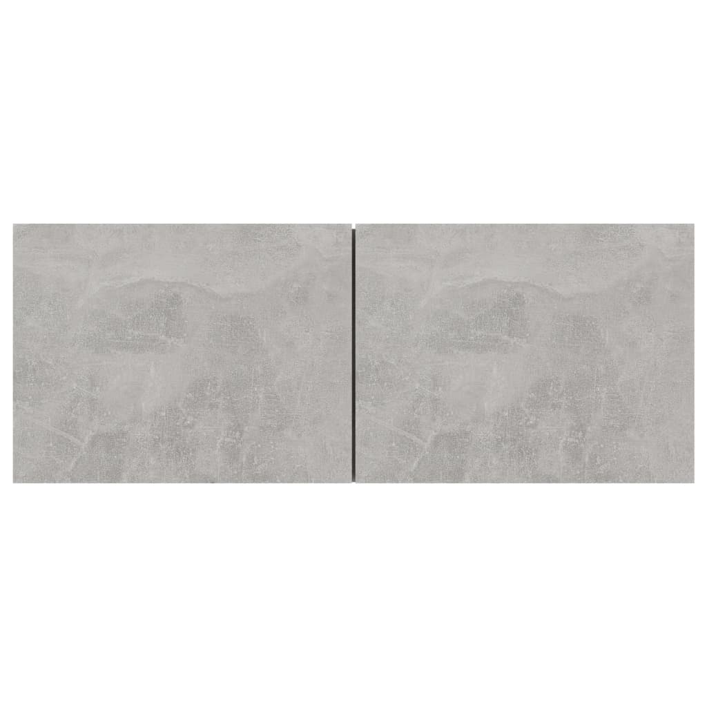 4 db betonszürke szerelt fa TV-szekrény 80 x 30 x 30 cm