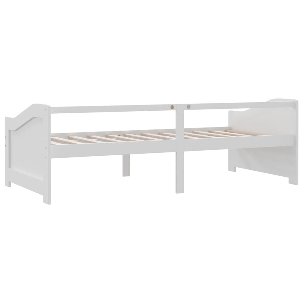 fehér 3 személyes tömör fenyőfa kanapéágy 90 x 200 cm