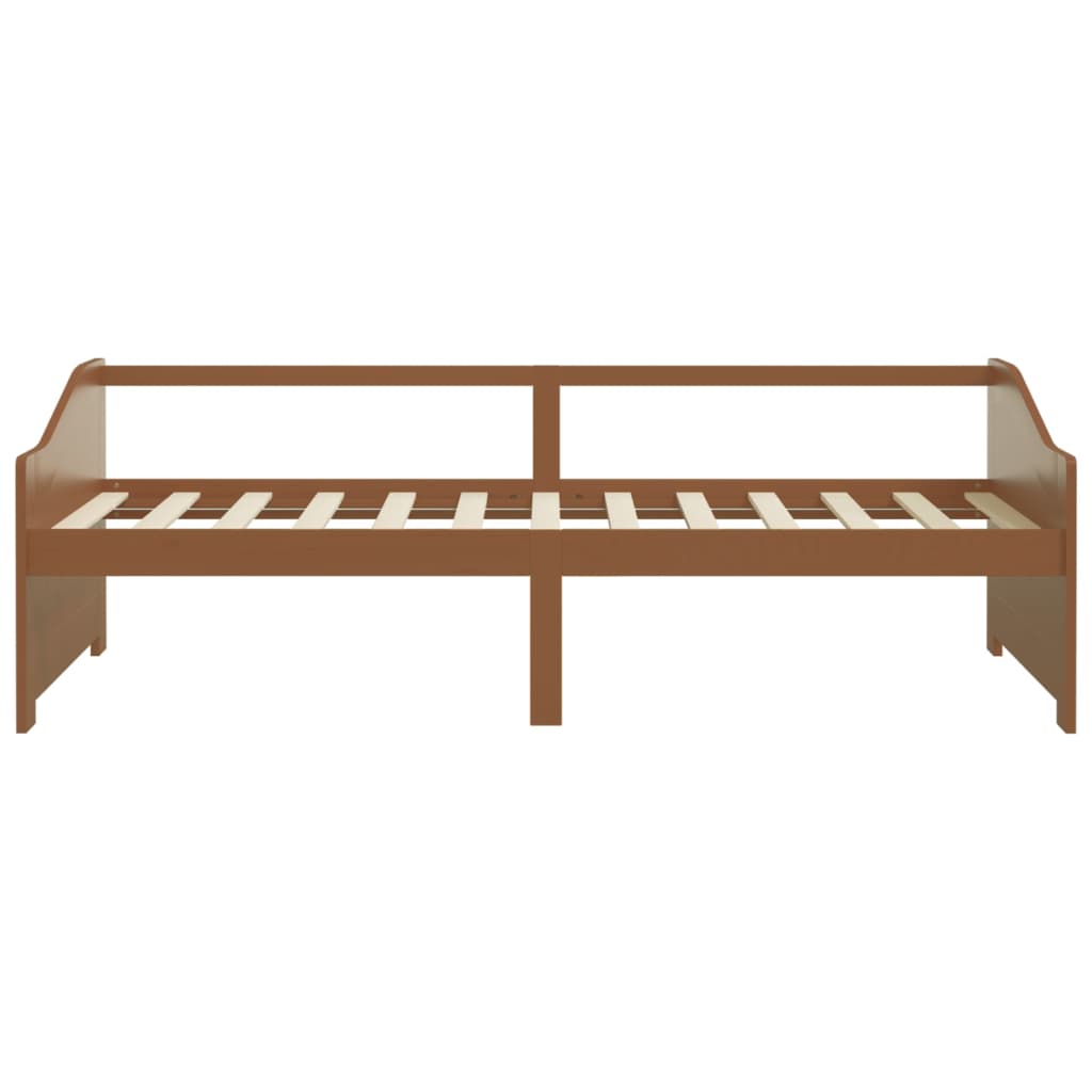 mézbarna 3 személyes tömör fenyőfa kanapéágy 90 x 200 cm